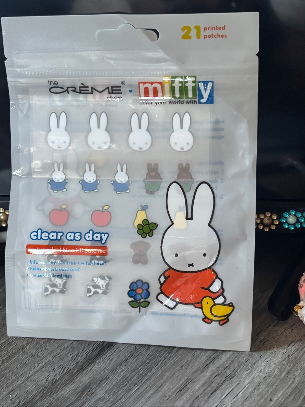 miffy Bunny & Fruit Sticker Sheet in White, Blue, Red, Yellow the créme shop